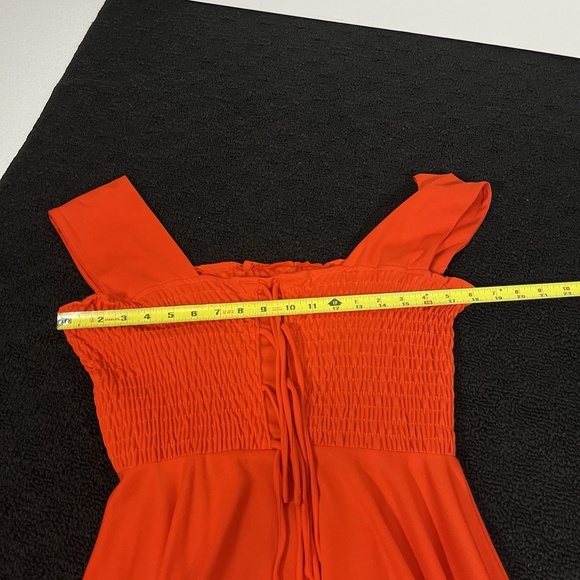 PBJ by Jerell Vintage 70s Tie Front Party Prom Dress Sleeveless Sundress sz 7 - Picture 7 of 10